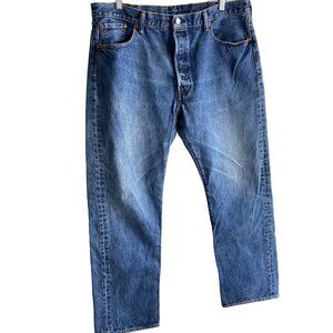 Levi's 501xx Men's Jeans Size 40x32 Red Tag Classic Button Fly Straight Med Wash